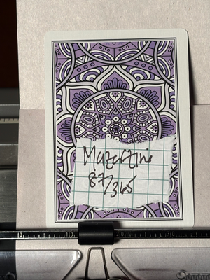 Bird Quote Card #87 by Mazerzine Sylvia Plath blue aceo art card thumbnail 4