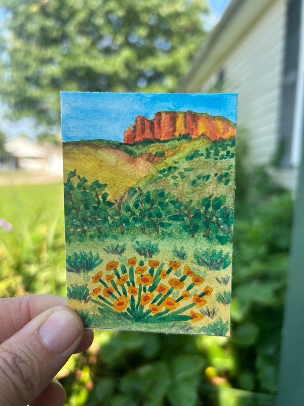 Desert Vibes aceo art card