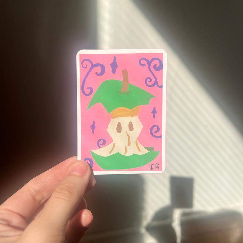 “Trash Apple.” aceo art card
