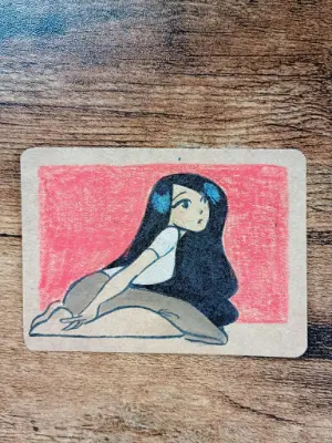 Portrait of a Woman aceo art card thumbnail 1