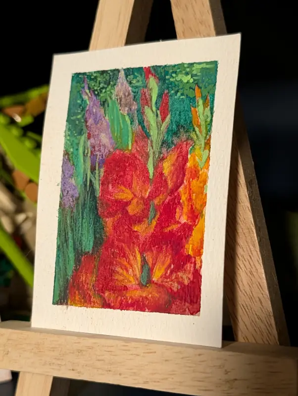 Gladiolus aceo art card