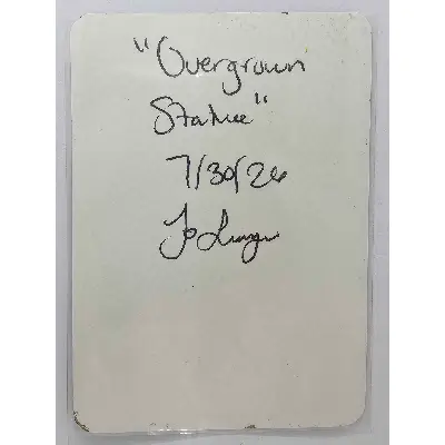 Overgrown Statue aceo art card thumbnail 3