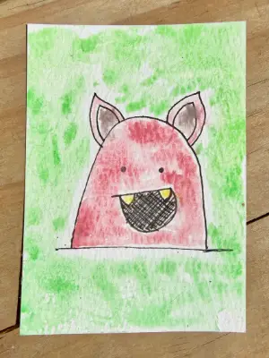 Teefs | The Weirdos Collection aceo art card thumbnail 1