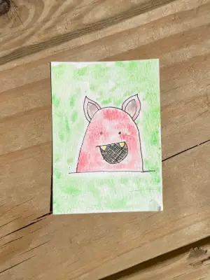 Teefs | The Weirdos Collection aceo art card thumbnail 3
