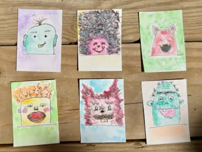 Teefs | The Weirdos Collection aceo art card thumbnail 4