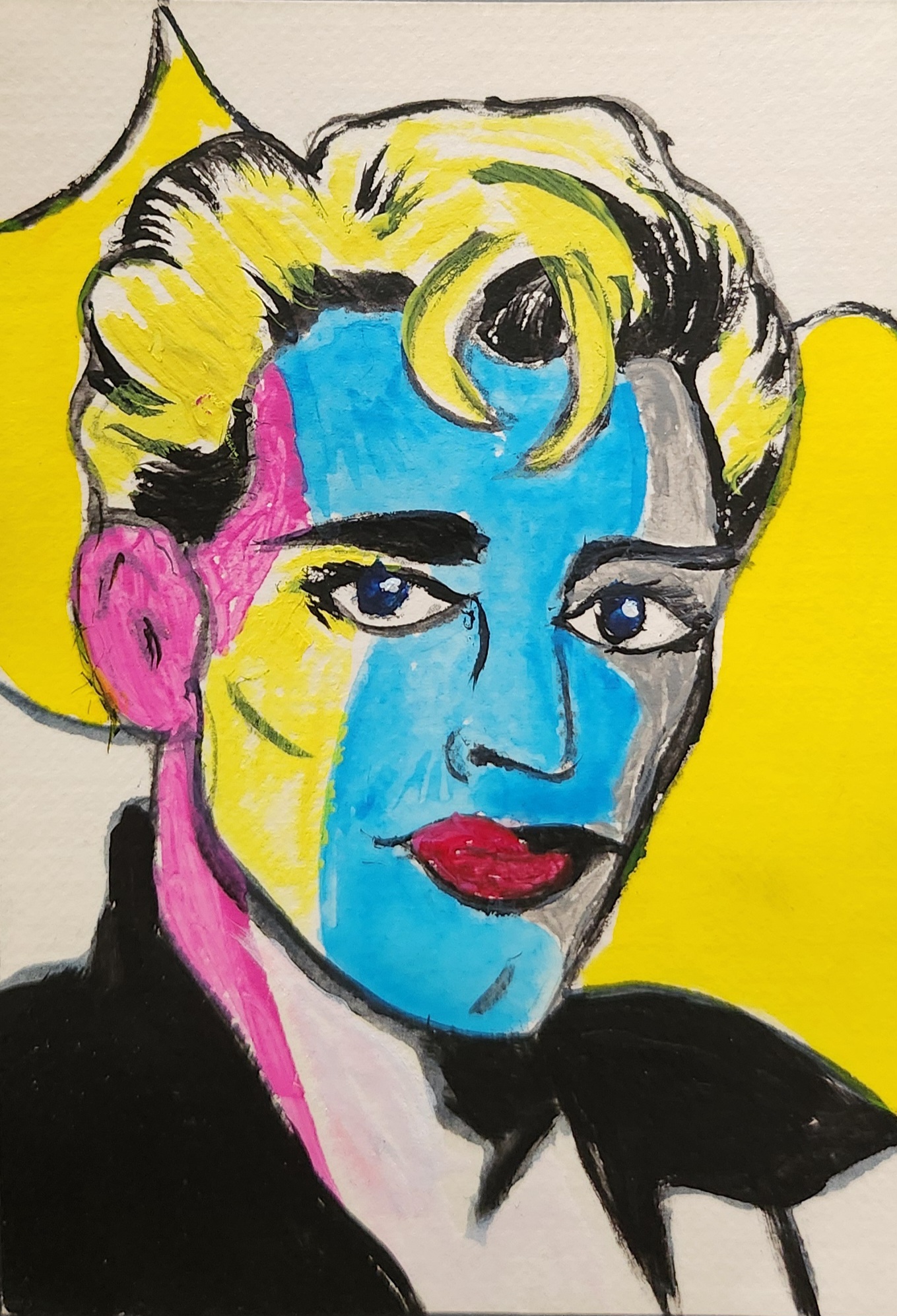 80s Pop Art Chad aceo art card