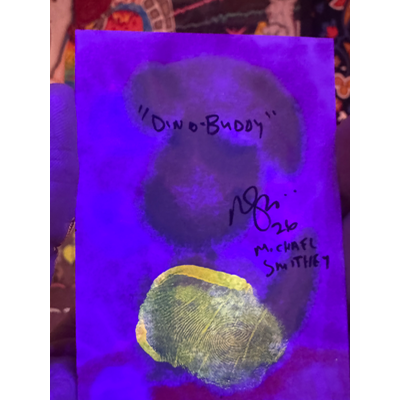 Dino-Buddy aceo art card thumbnail 2