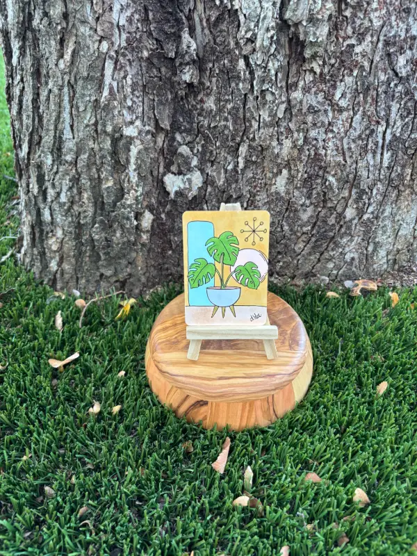 Plants without Border: Monstera aceo art card