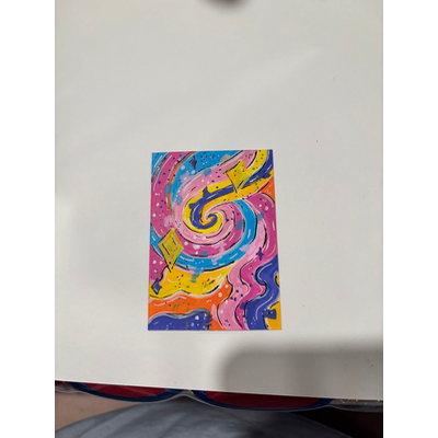 Into the Galaxy Stars aceo art card thumbnail 4