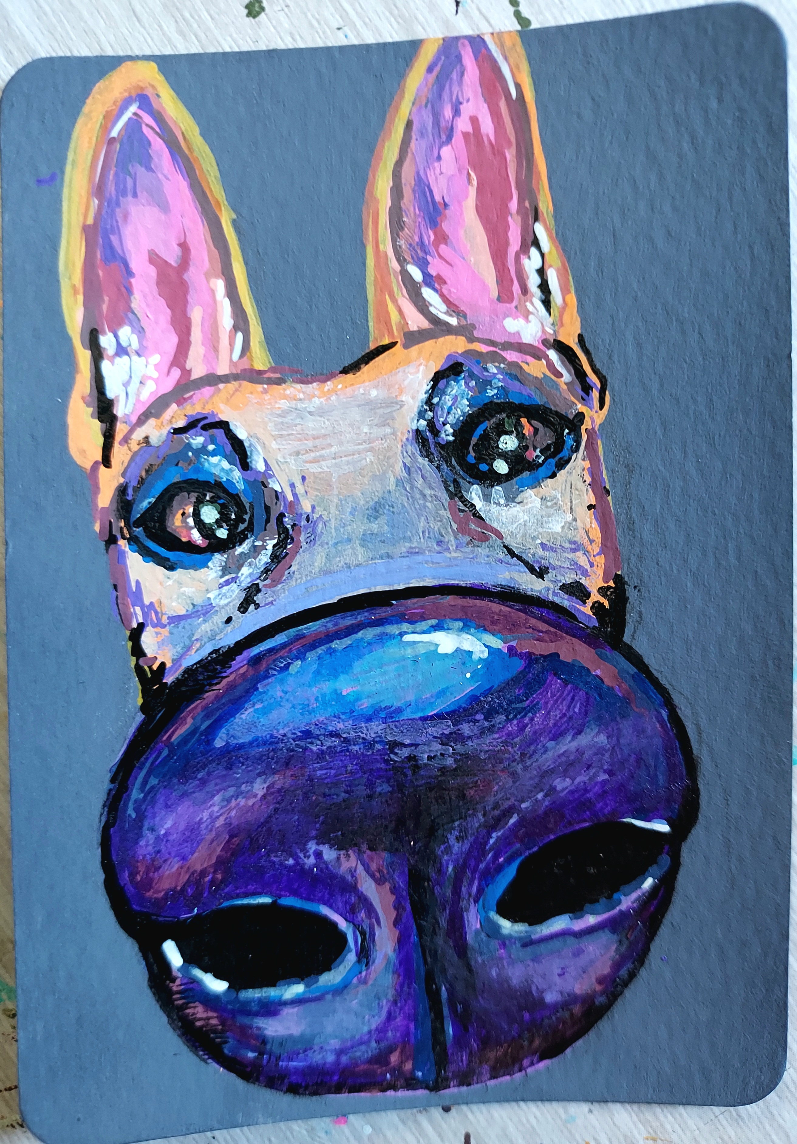 I Smell Bacon aceo art card