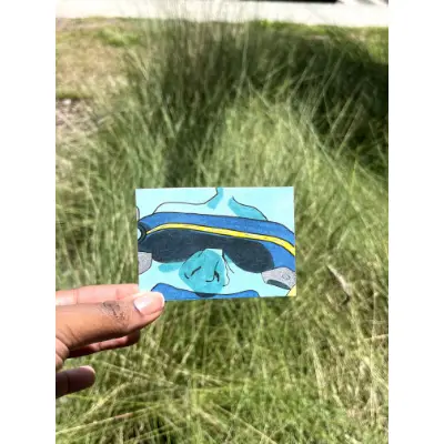 Pilar Cyberpunk Edgerunners aceo art card thumbnail 1