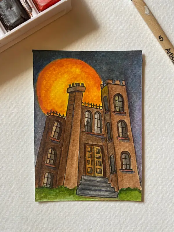 The Resident aceo art card