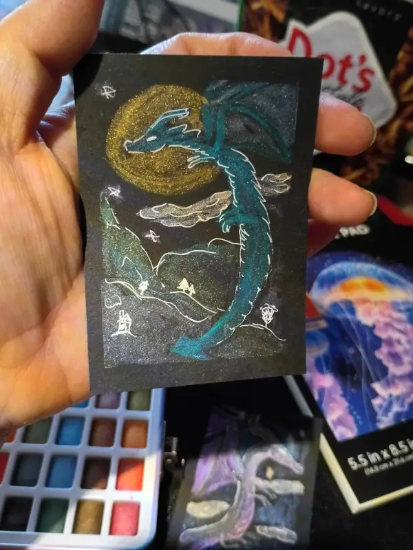 Chaos aceo art card