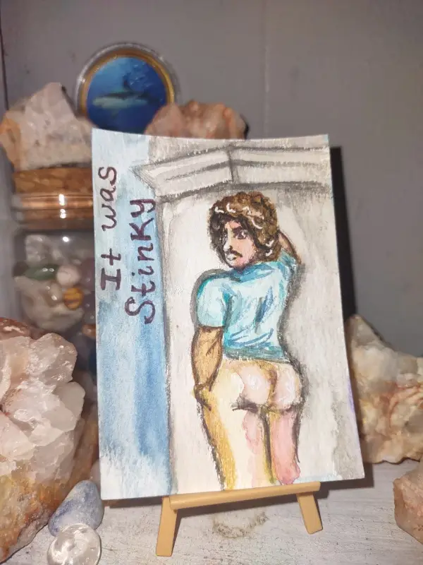 ACEO Original Art Nacho Libre 2 Funny Jack Black Fanart aceo art card