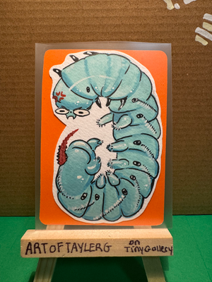 Manduca Quinquemaculata aceo art card thumbnail 1