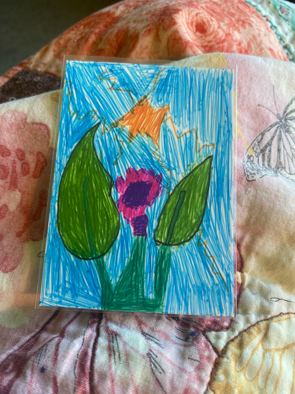 Calm Down aceo art card