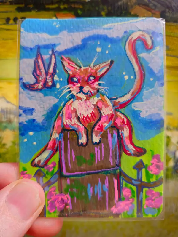 Sploot aceo art card
