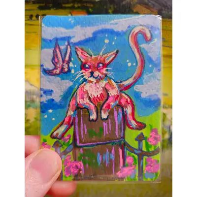 Sploot aceo art card thumbnail 1