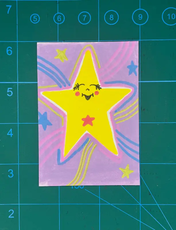 Dreamy Star aceo art card