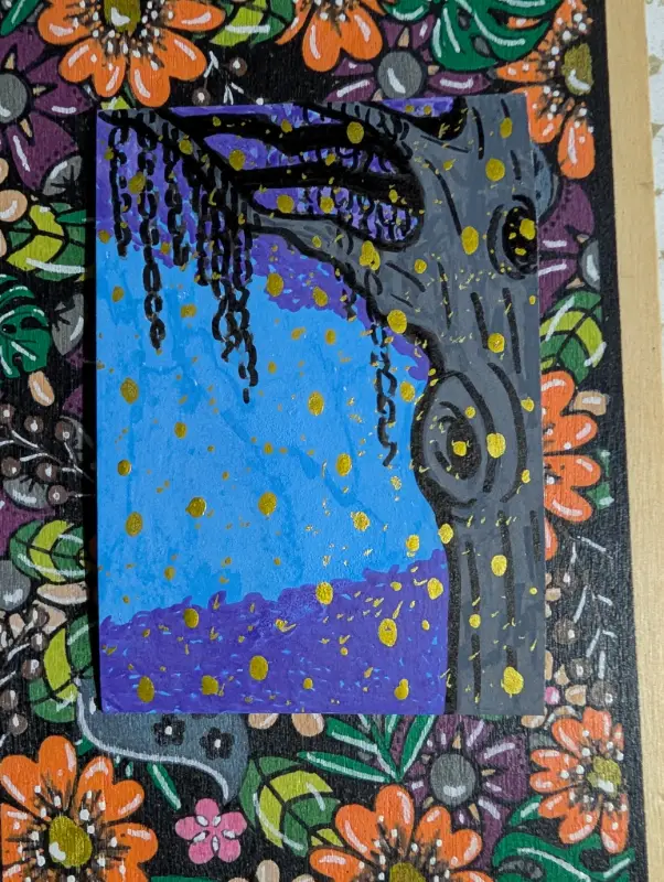 Firefly Tree aceo art card