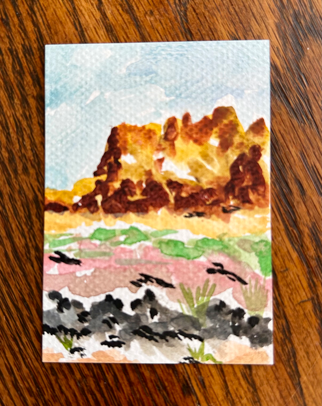 Desert Dreams aceo art card
