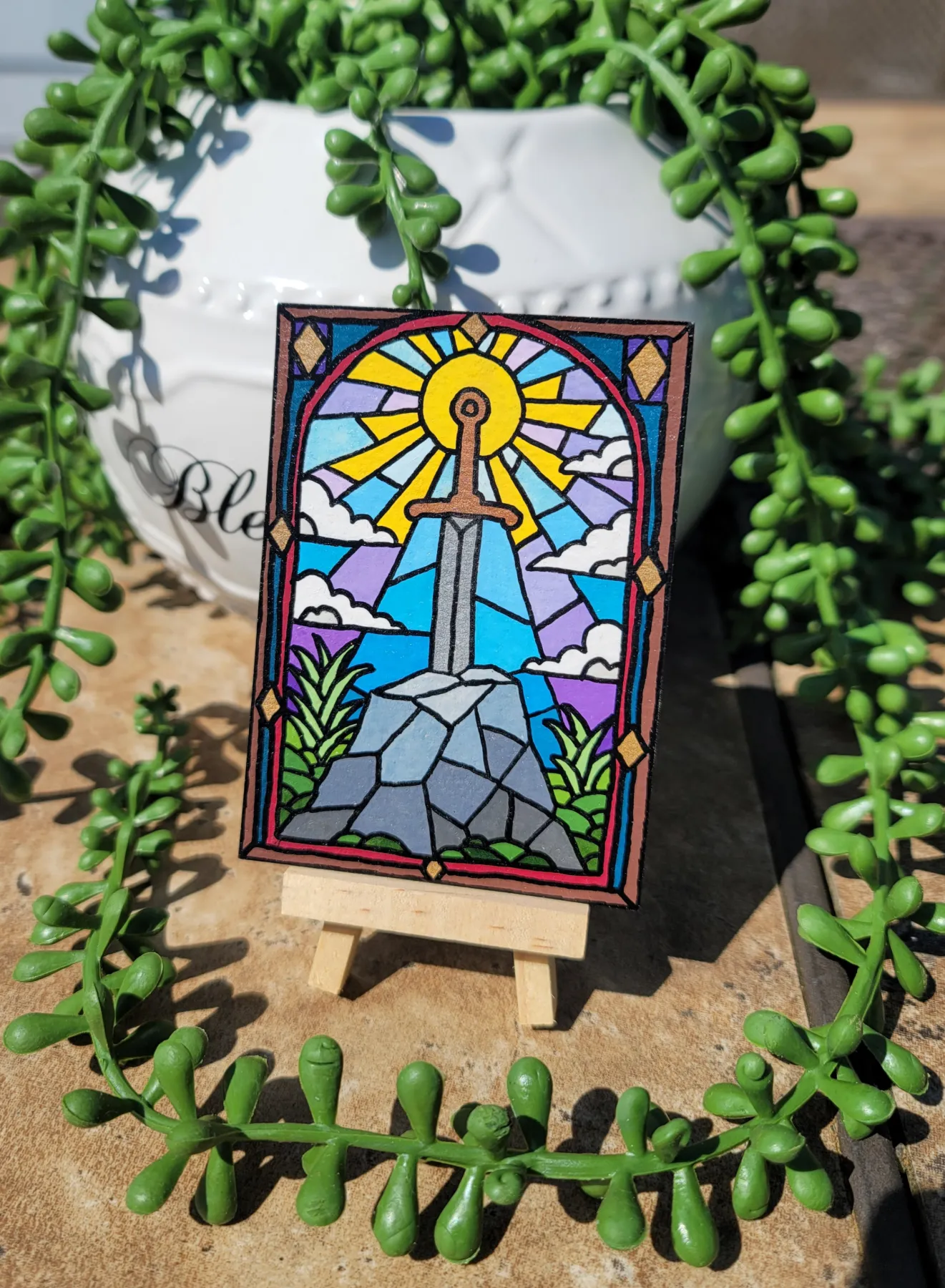 Sunlit Excalibur aceo art card