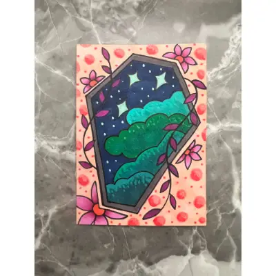 Above the Final Rest aceo art card thumbnail 5