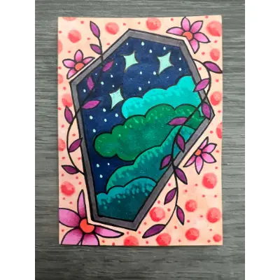 Above the Final Rest aceo art card thumbnail 2