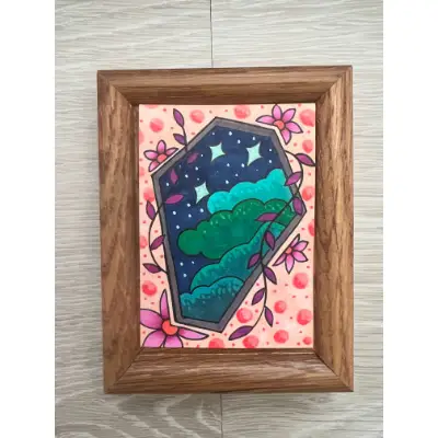 Above the Final Rest aceo art card thumbnail 4