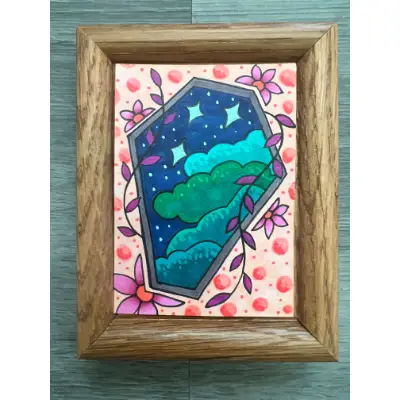 Above the Final Rest aceo art card thumbnail 3