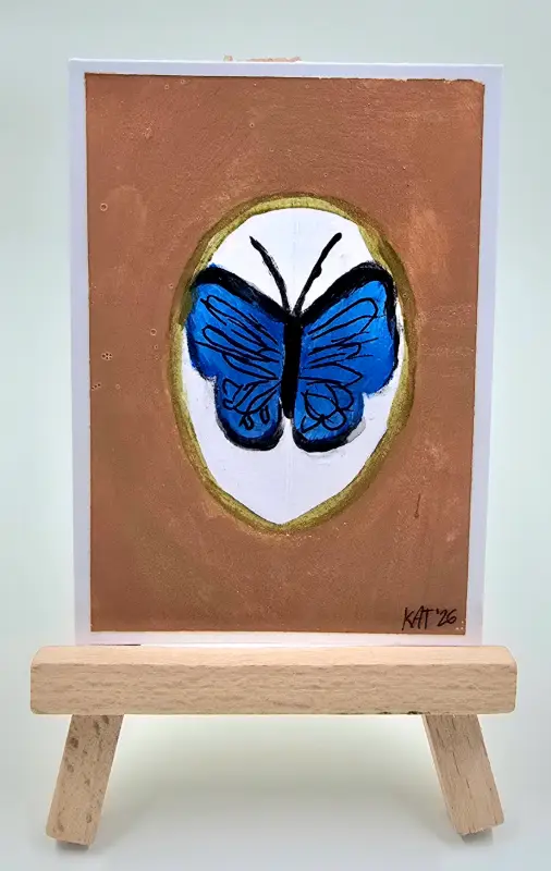 Entomology Display- Butterfly aceo art card