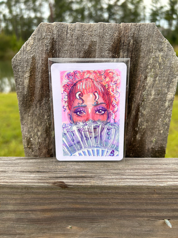 Secret Intentions aceo art card