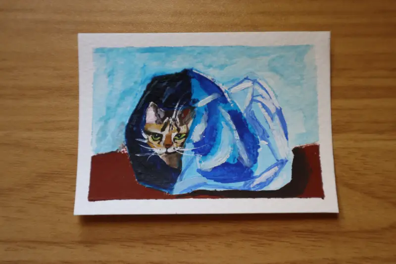"In My Bag" aceo art card