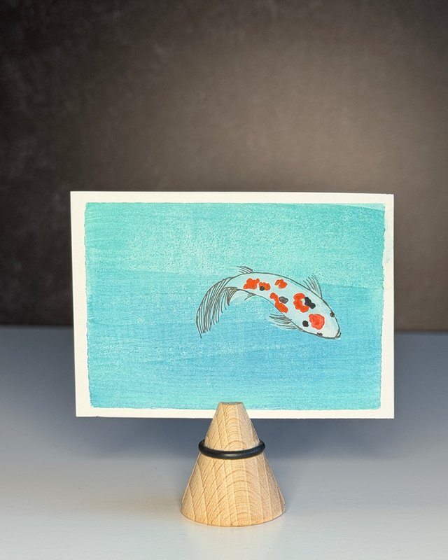 Koi Series One, No. Four aceo art card