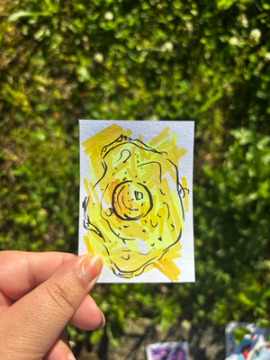 Set of two ACEOS “Abstract Wonder” aceo art card thumbnail 5