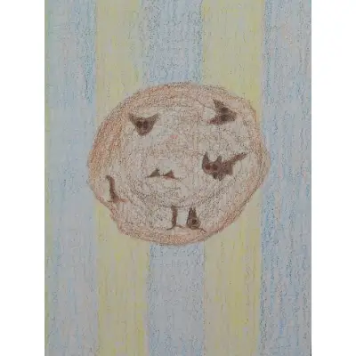 Kitty cookie aceo art card thumbnail 2