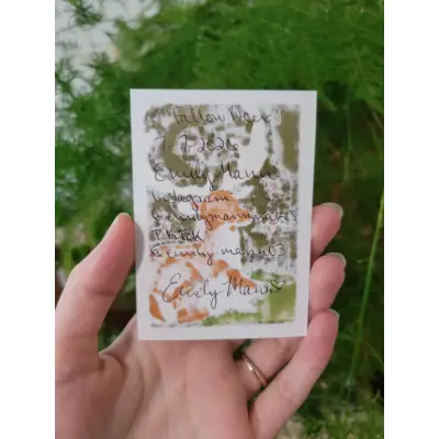 Fallow Deer aceo art card thumbnail 2