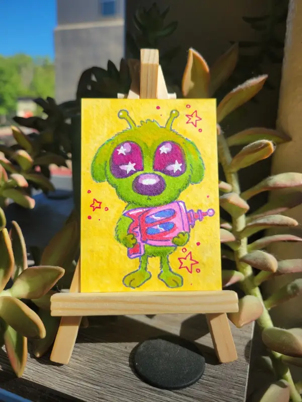 Booger Butt aceo art card