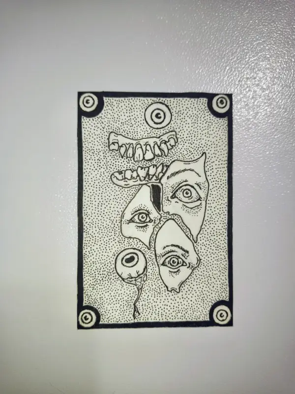 Pieces aceo art card