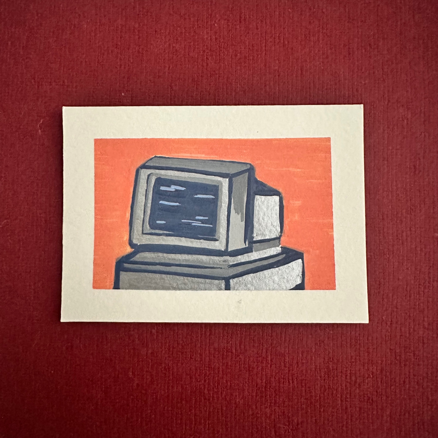 Computer ✨ aceo art card