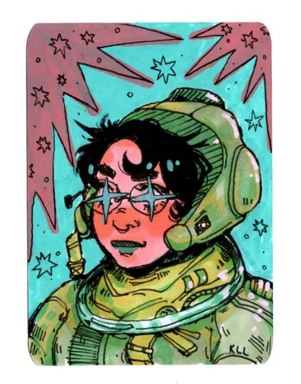 STARGAZER -- ACEO 20 aceo art card