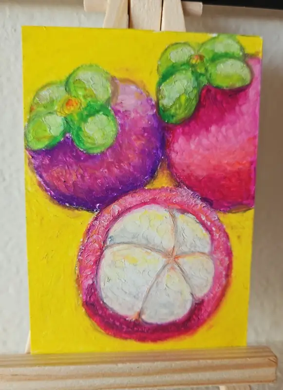 Mangosteen aceo art card