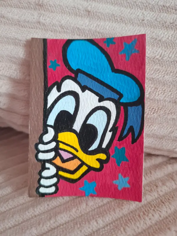 Donal Duck aceo art card