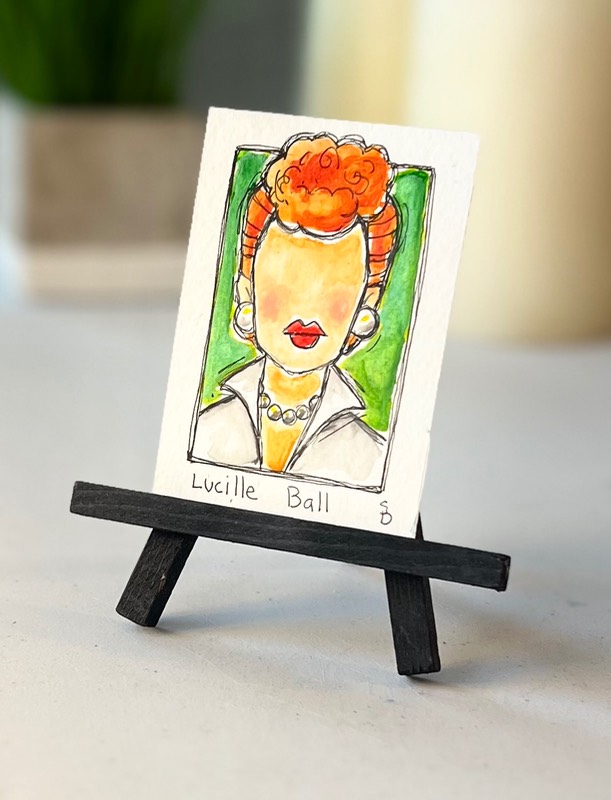 Lucille Ball aceo art card