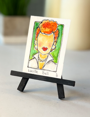 Lucille Ball aceo art card thumbnail 1
