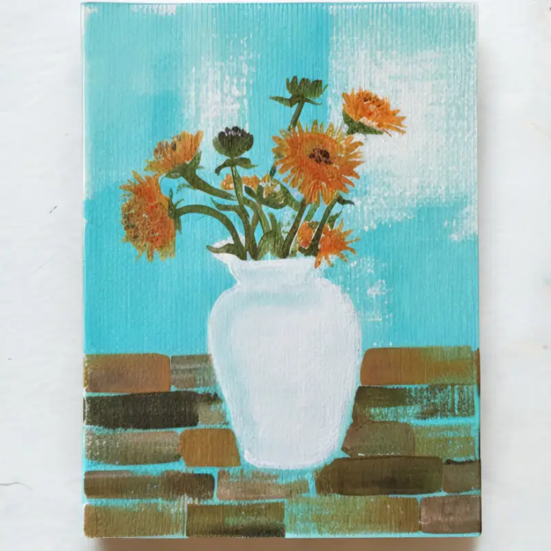 Cheery Bouquet aceo art card