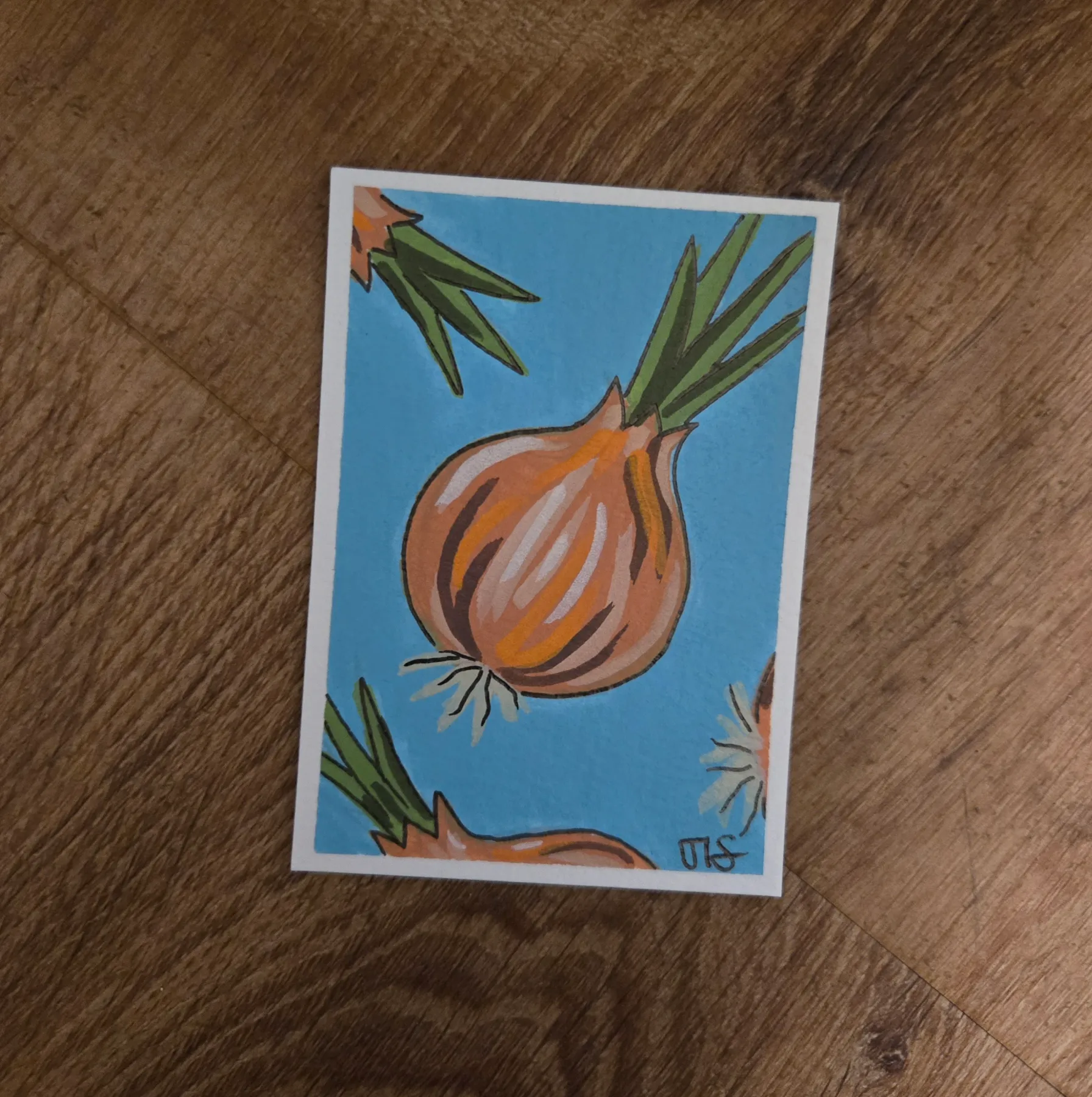 Onions aceo art card