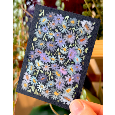 Daisies aceo art card thumbnail 1