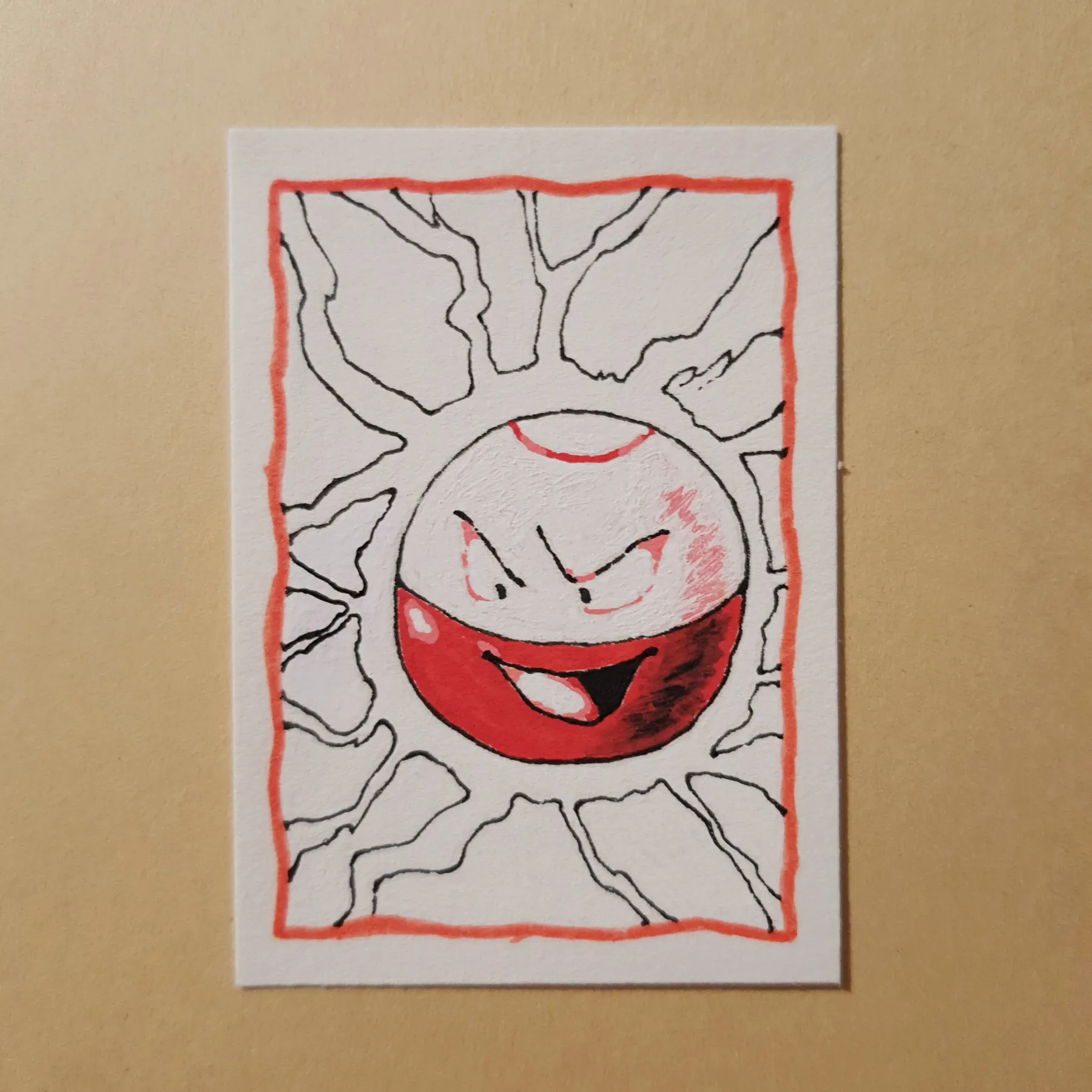 Carmine Blast aceo art card
