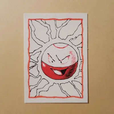 Carmine Blast aceo art card thumbnail 1